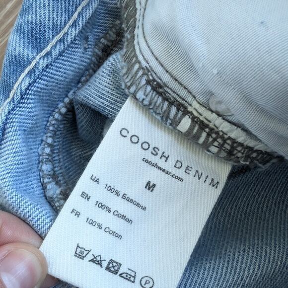 NWT Coosh Blue Denim High-Waisted Straight Cut BIKINI Jeans, size M - Picture 9 of 9